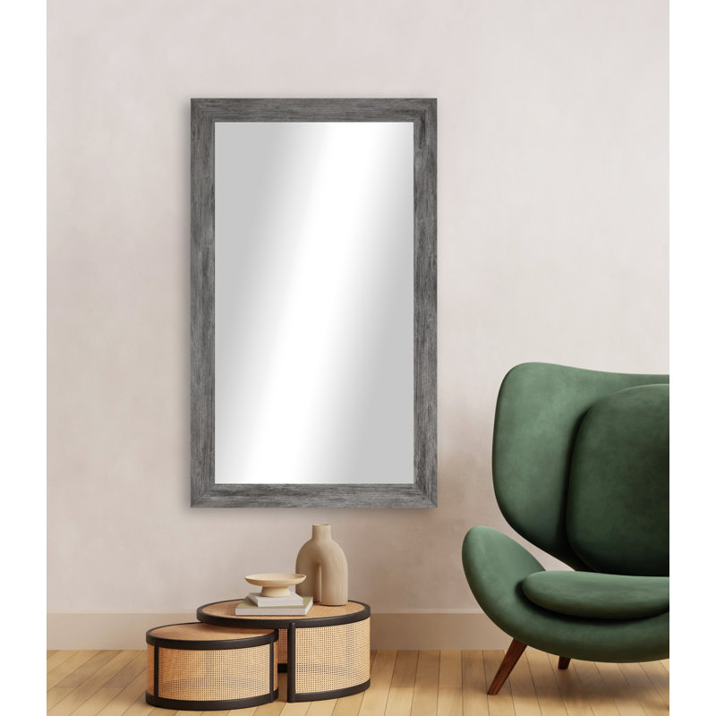 Engineered Wood Flat Wall Mirror, 33" x 48"