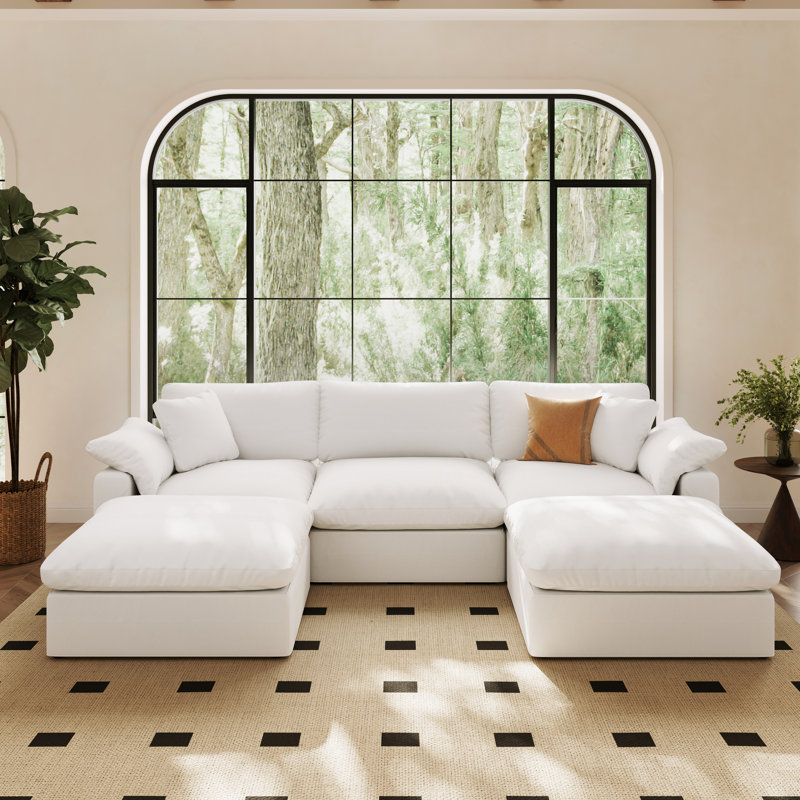 Canapé modulaire surdimensionné Cloud, Blanc