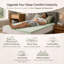 Surmatelas en mousse moelleuse respirante de 2 pouces pour soutien orthopédique, couvre-lits de soutien de qualité supérieure-15415713