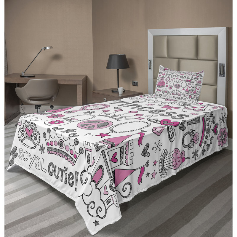 Microfiber Sheet Set, Twin Sheet Set with Fitted Sheet and 1 Pillowcase