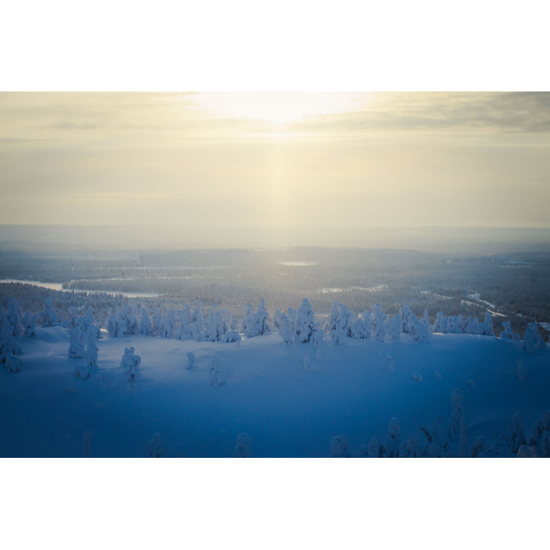 Paysage d'hiver - photographie sur toile tendue, H 8 po x l 12 po