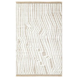 Drift Rug: Naturalist Hand Knotted - Flatweave Rug in White/Natural