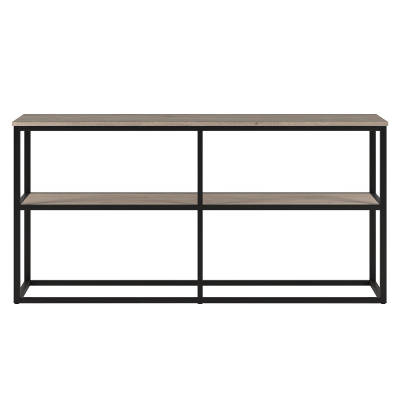 Unfinished TV Stand for TVs up to 65", Blackened Bronze/Antiqued Grey