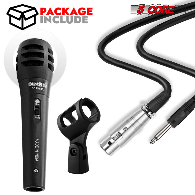 5 CORE Handheld Microphone Unidirectional Vocal Dynamic Cardioid Mic