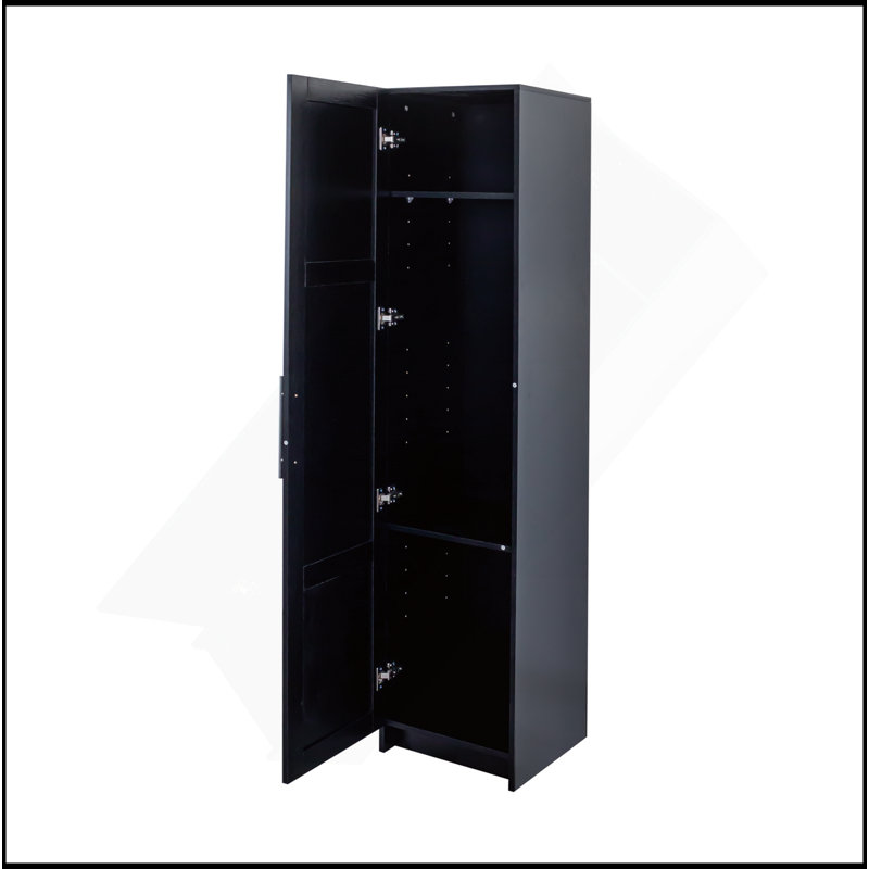 Armoire murale polyvalente et empilable pour un rangement efficace, Noir
