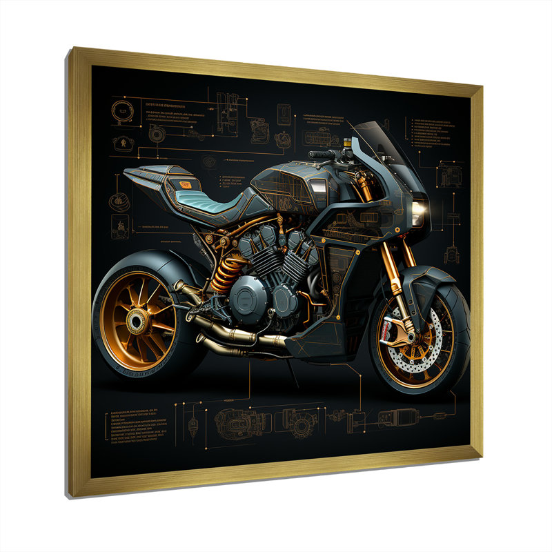Classic Lavish, impression sur toile, Cadre doré simple, H 36 po x l 36 po x P 1,5 po