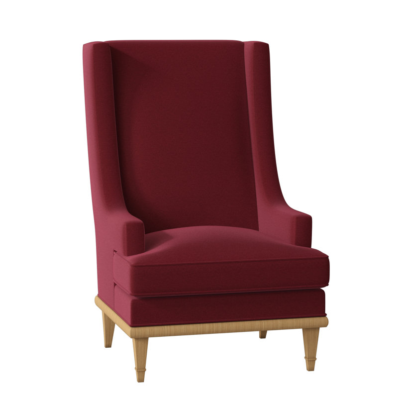 Fauteuil à oreilles 30 po Dublin, Rouge Margaret, Ambre