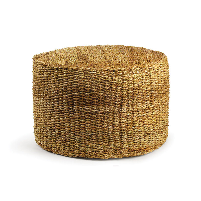Seagrass Round Pouf