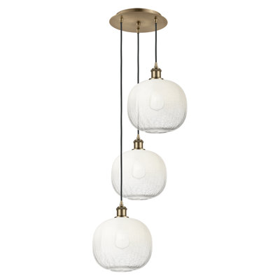 Luminaire suspendu à 3 lumières de 17 po Ballston - Brookhaven Sphere