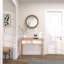 Wood Minimalistic Brown Wall Mirror with Natural Wood Grains-1419013912