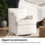 Chaise berçante pivotante avec dossier rembourré Jaxon-2027898598