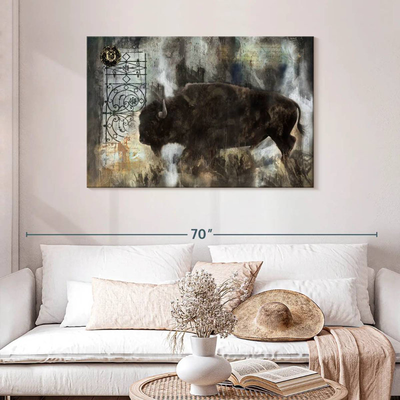 Brampt Wandering Buffalo, 30" H x 45" W