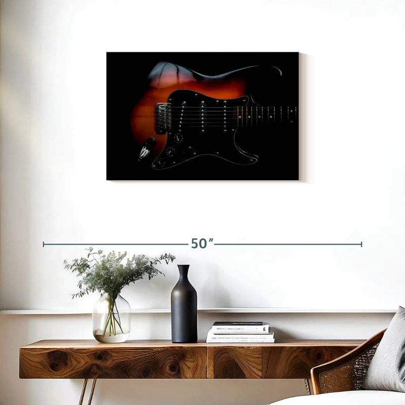 Guitare électrique élégante Abarca, H 20 po x l 30 po