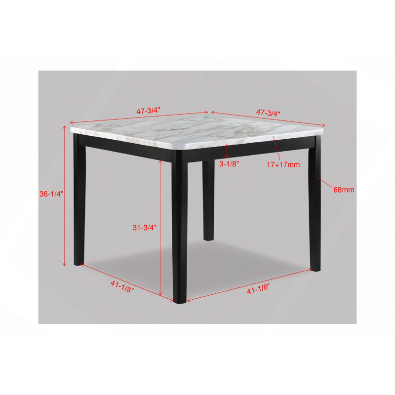 Table de salle à manger à hauteur de comptoir 1Pc