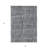 3' X 5' Charcoal And Gray Striped Washable Indoor Outdoor Area Rug