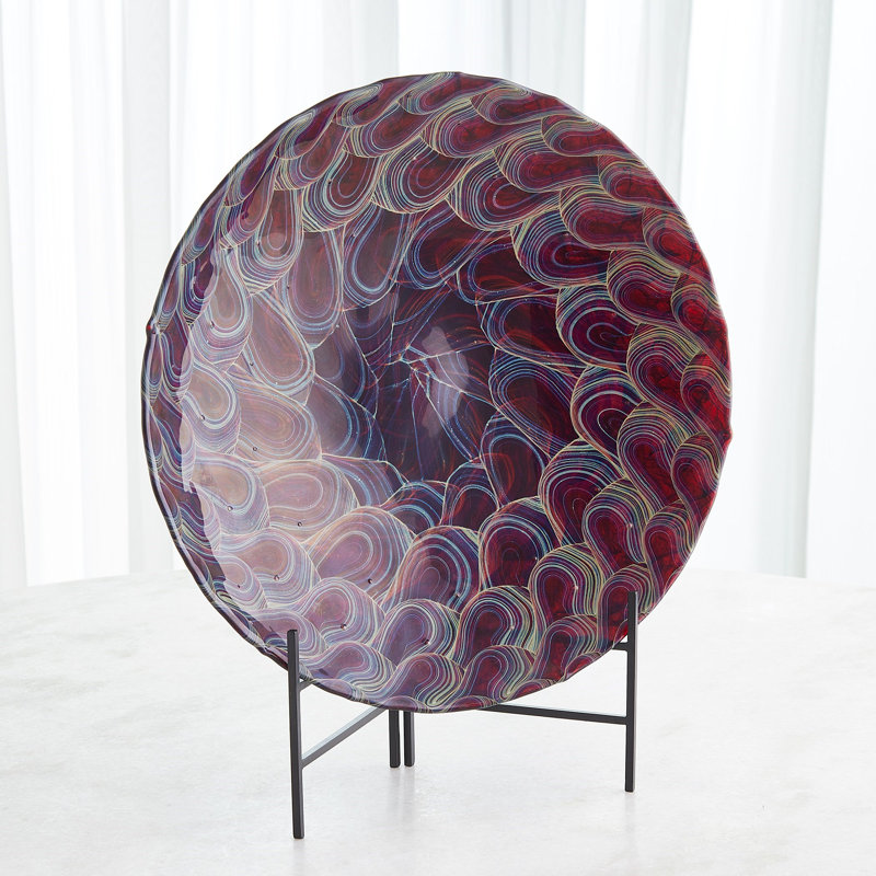 Handmade Glass Decorative Plate