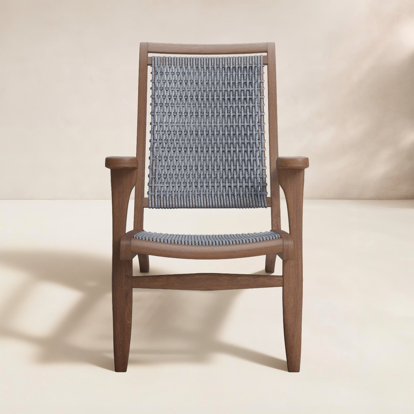 Arnot Outdoor Lounge Chair, Brown
