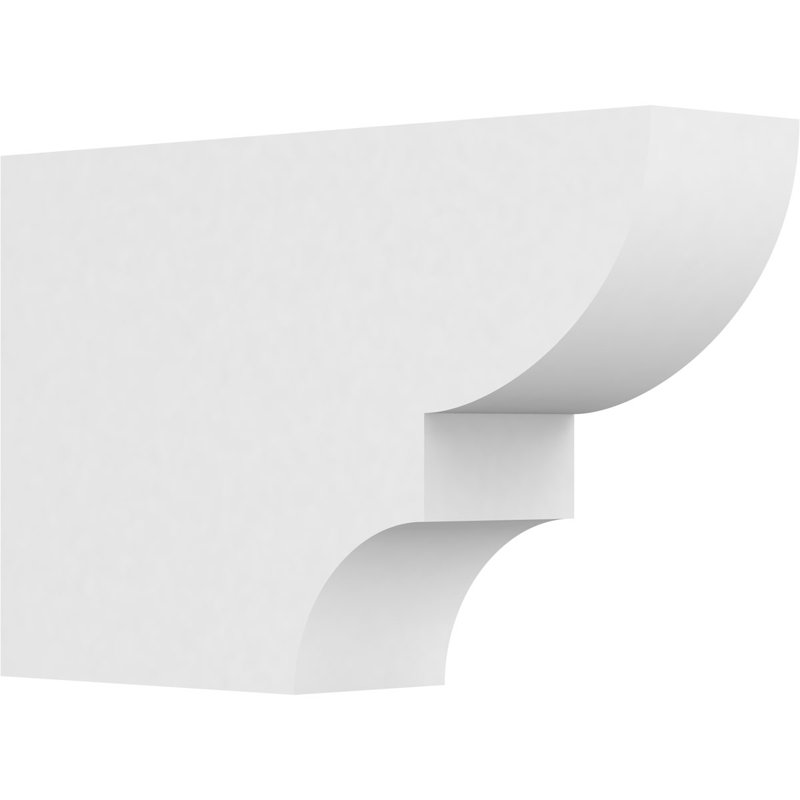 4"W x 10"H x 16"L Standard Ridgewood Architectural Grade PVC Rafter Tail, 10"H x 4"W x 16"D