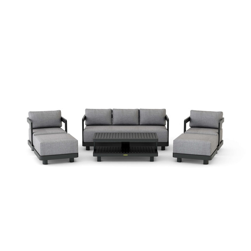 ENSEMBLE DE 6 PIÈCES EN ALUMINUM GRANADA ENSEMBLE 6 PCS-903-AL, Ardoise Cast