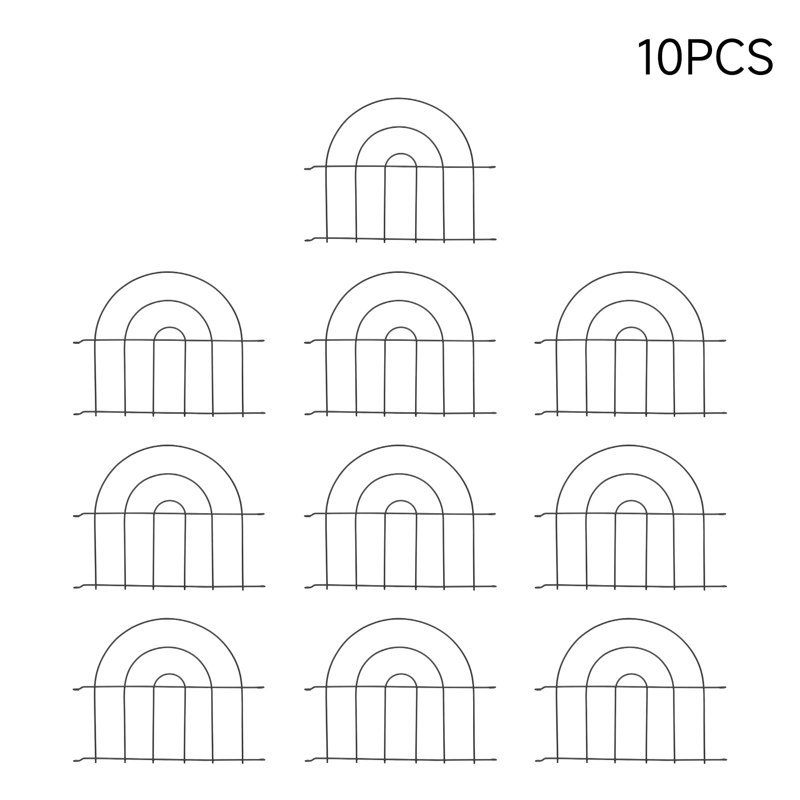 31 cm H x 42 cm W Iron Gate Fencing with 10 Panel(s) Included