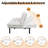 3-in-1 Convertible Futon Sofa Bed, Dual Armrest Styles, Heavy-Duty Compact Loveseat-1324285056