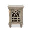 Table de chevet en bois massif gris antique, profondeur 18 po, assemblage simple pour le rangement de la chambre à la main - hauteur 24 po, présentoir