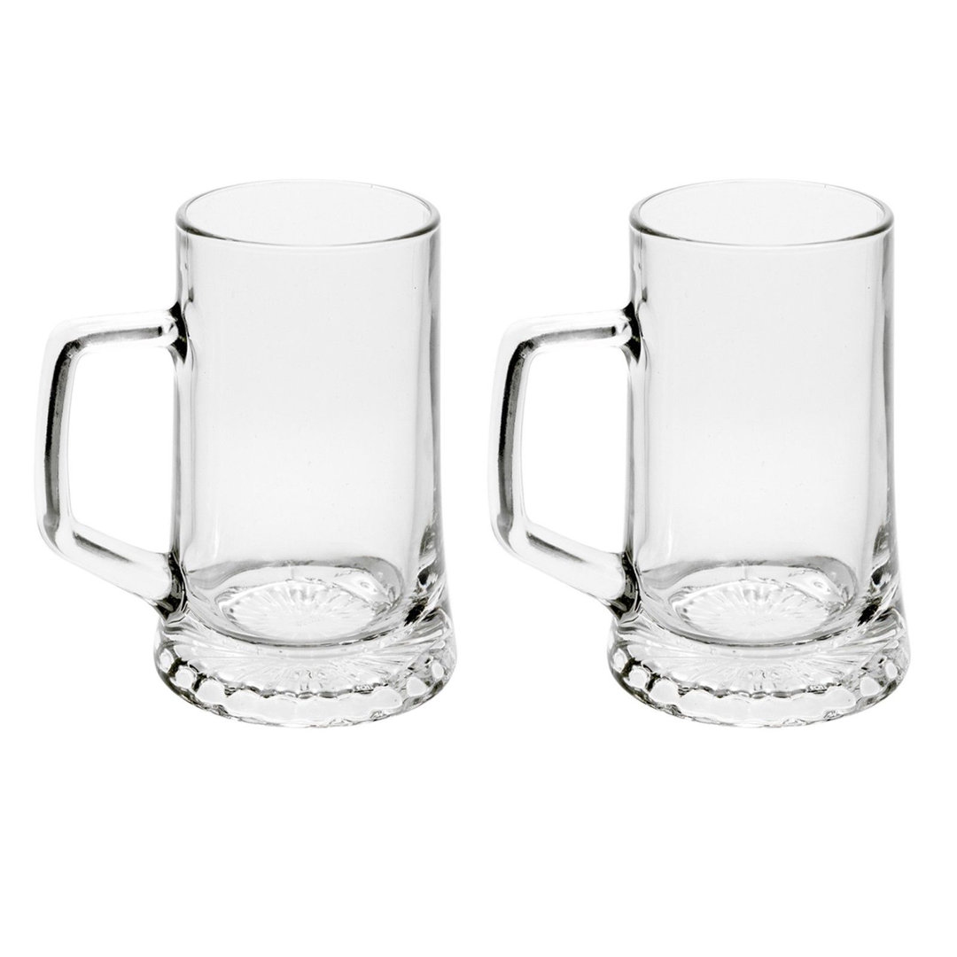 500ml Glass Beer Mug Set