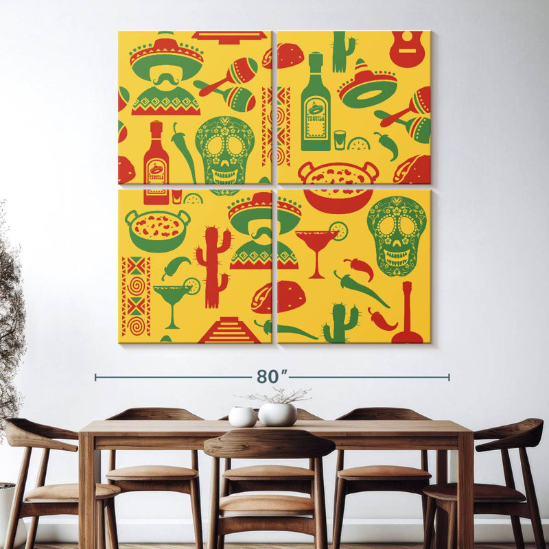 Kerner Mexican Icons, 74" H x 74" W