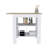Kitchen Island, Kitchen Table 35" H, 3 Open Shelves