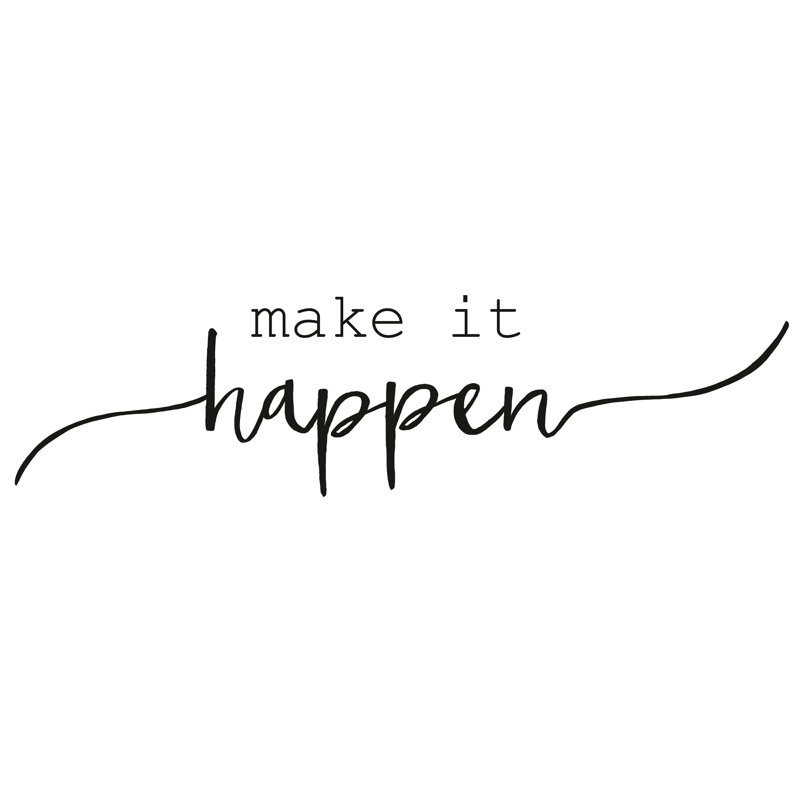 Make It Happen 2 - Wrapped Canvas Print, 51cm H x 51cm W x 3.8cm D