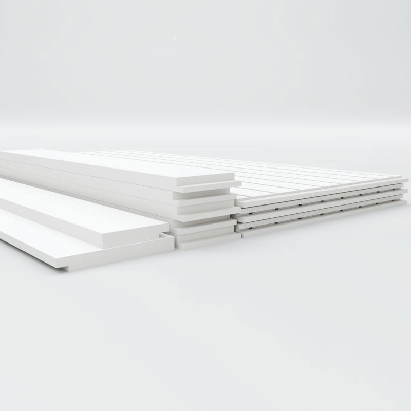 Ensemble de lambris en PVC, H 44 po x l 94,5 po x P 0,625 po