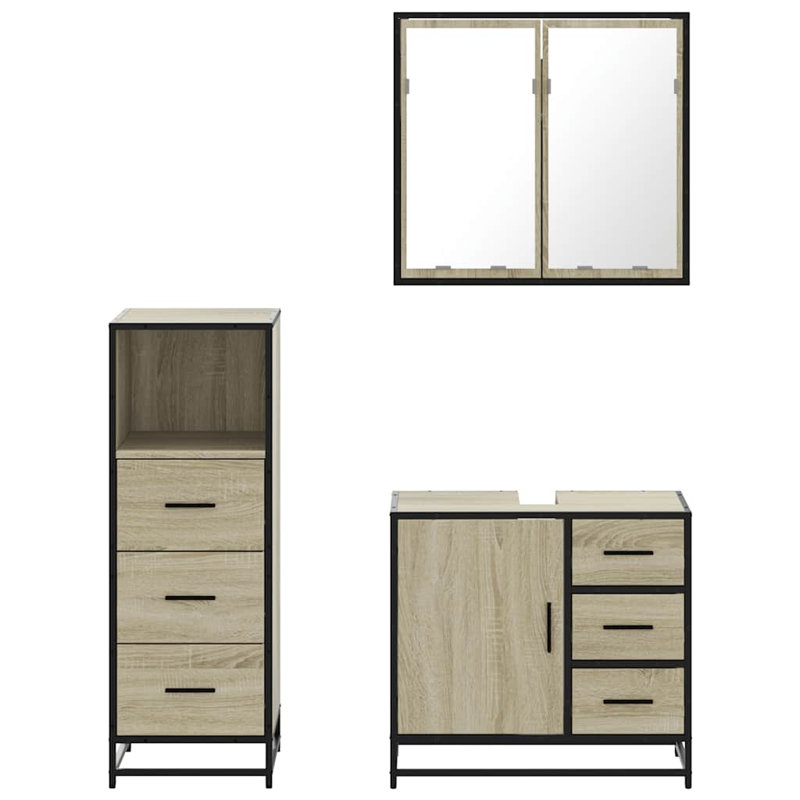 Bathroom Furniture Suite, Sonoma Oak