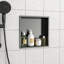 Stainless Steel Shower Niche, Gunmetal Black-834205630-834205629