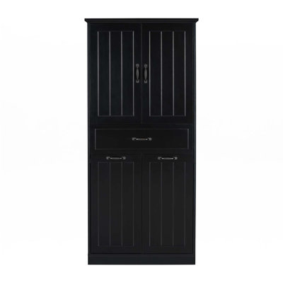 Bathroom Storage Cabinet With Two Laundry Baskets