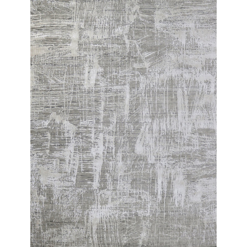 Linen Abstract Area Rug, Rectangle 12' x 15'
