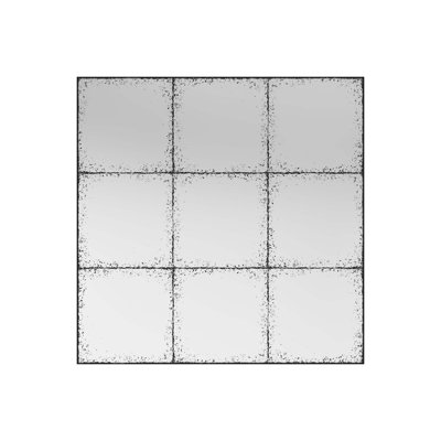 Square Wall-Mounted Mirror with High-Definition Imaging, Versatile Home Decor for Multiple Rooms and Settings