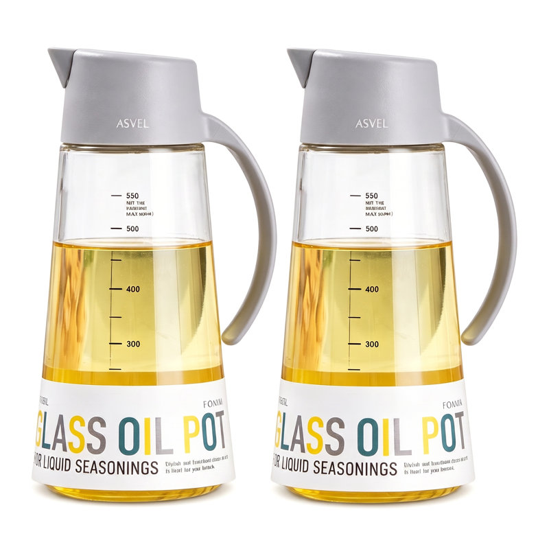 Ensemble de 2 bols en verre 22 oz, Gris, 2