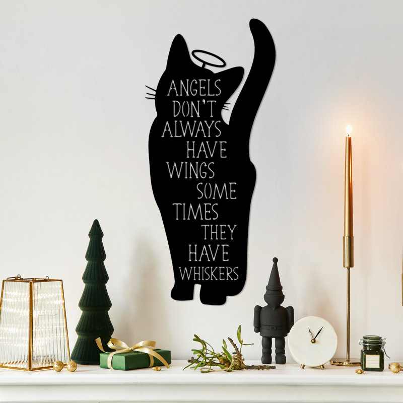 Stylish Decorative Metal Wall Accessory, Black Finish, 11.0 x 23.6 inches | 100% Metal Construction, Thickness: 0.06 inches | Perfect for Home Decor, Modern Aesthetic, Durable and Eye-Catching Design