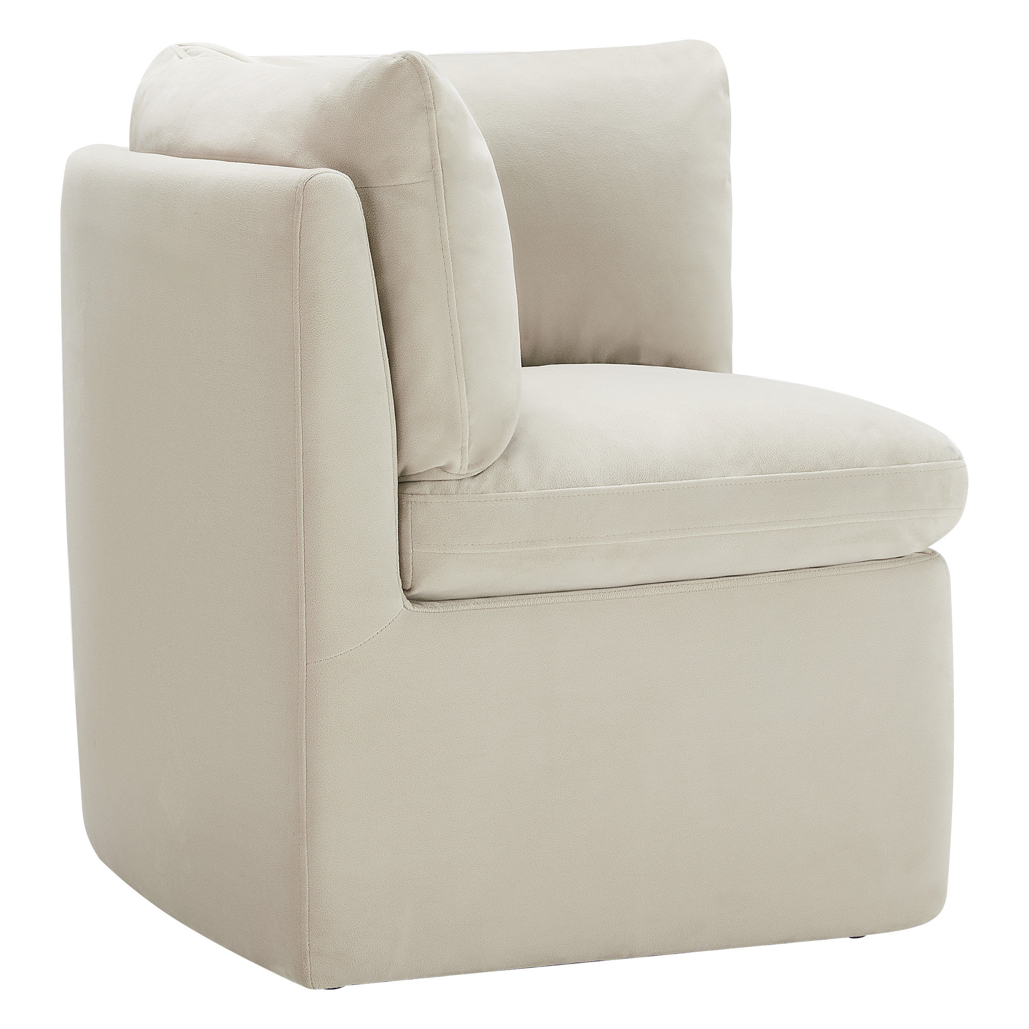 Alayaa Corner Chair, Bella Beach Performance Velvet