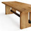 Table de conférence industrielle en bois massif avec 8 chaises de bureau ergonomiques en filet-1362171456