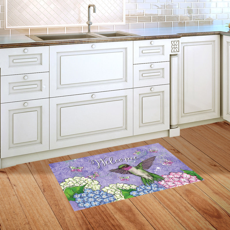 Hummingbird And Hydrangea Doormat