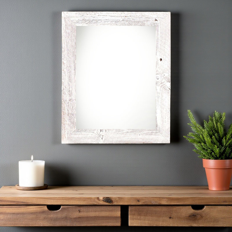 Cadre photo Gehrke, Blanc délavé, 22 po x 28 po