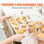 2-Tier Countertop Pastry Display Case Storage Acrylic with Removable Adjustable Shelves and Dual Door Access for Baked Goods