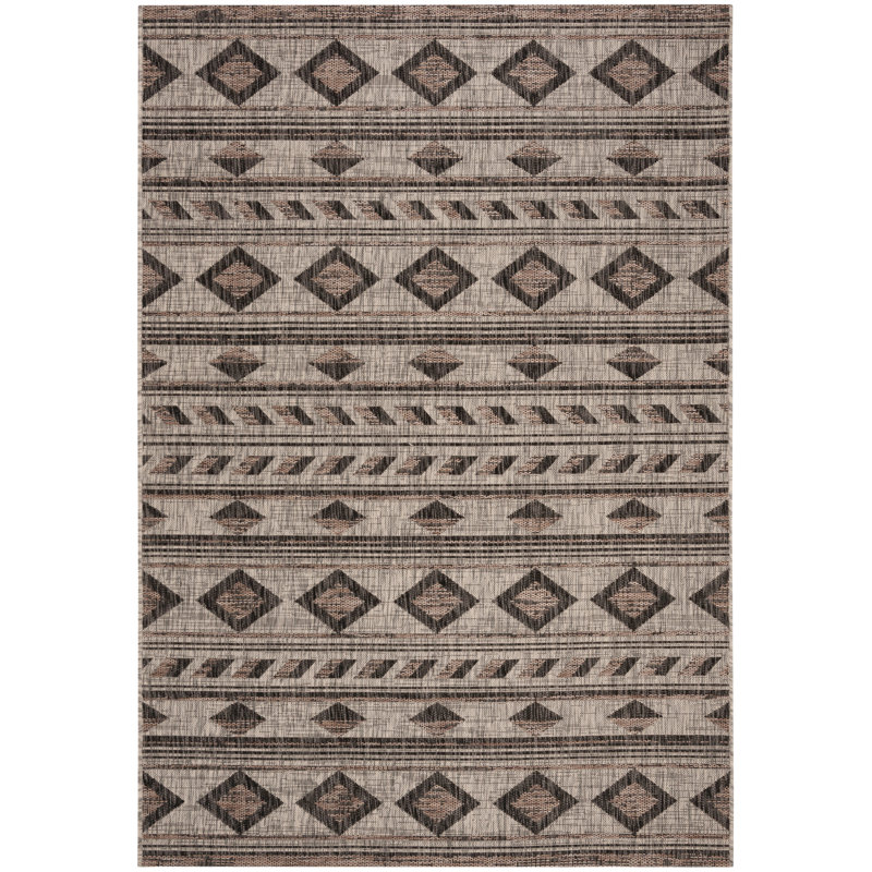 Amarien Performance Geometric Indoor/Outdoor Area Rug, Rectangle 6'7" x 9'6"