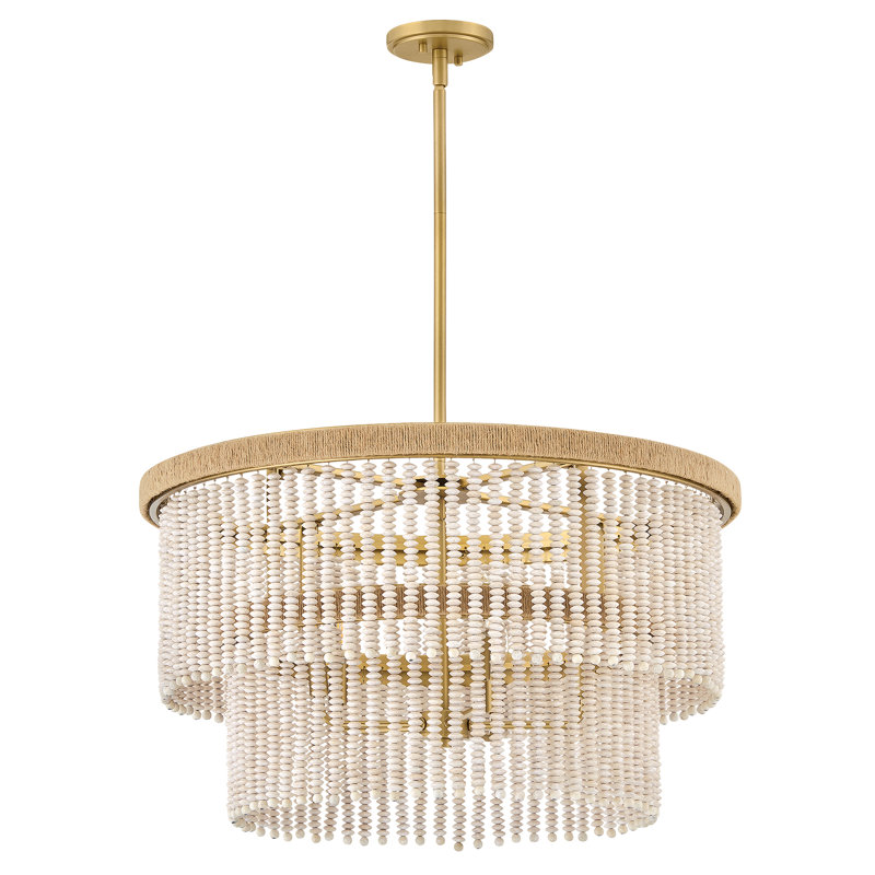 Lustre cylindrique convertible Hinkley Indra, H 49,25 po x l 28,25 po x P 28,25 po, 5 lumières