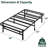 Shaquille 14" Steel Wire-Grid Bed Frame