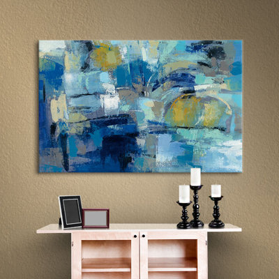 Reproduction d’art sur toile tendue «ultramarine vagues iii