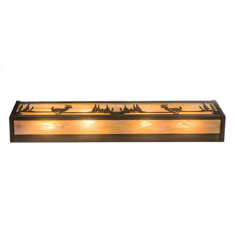 Rustic Lodge 4 - Light Bath Bar, Antique Copper