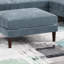 Ensemble modulaire contemporain à un accoudoir modulaire 5 pièces en tissu minéral Morgan (modulaire)