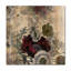 Wrapped Canvas Wall Art - Marcee Duggar 'Floral Collage Burgundy Bloom' Wall Art for Living Room, Bedroom, or Office Décor - 24x24-23102326